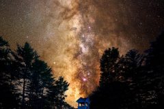 milky way over 1812 homestead school